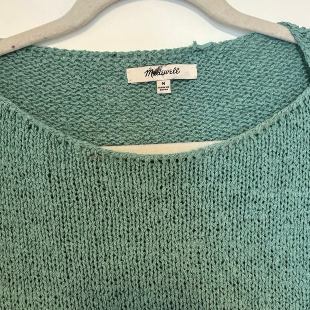 NWOT Madewell Boatneck Pullover Sweater In Wave Crest Size Medium - Picture 6 of 6